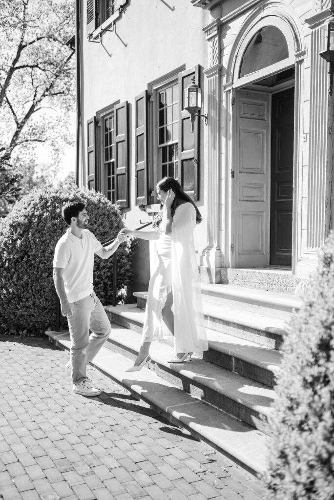 Conestoga House & Gardens Engagement Session with Miranda Eorio Photography in Lancaster Pennsylvania
